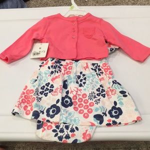 NWT carters dress and sweater